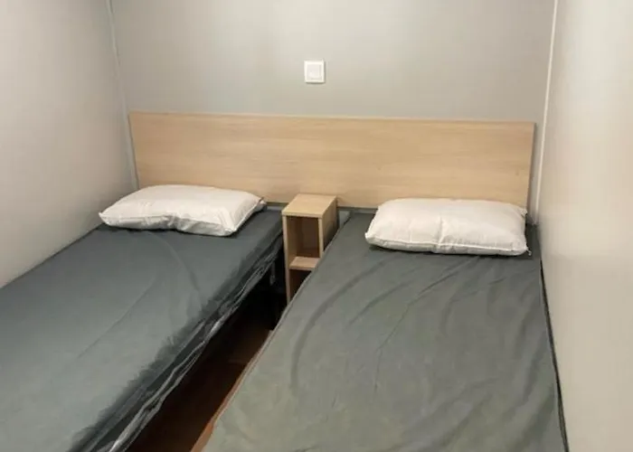 مكان تخييم Mobil-home 3 Etoiles 6 Couchages Climatise Avec Piscine Chauffee آجد